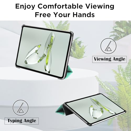 Robustrion Cover for OnePlus Pad Go Cover Case, Trifold Flip Case Cover for OnePlus Pad GO 11.35 inch [Support Auto Sleep Wake] - Marble Green - Image 5