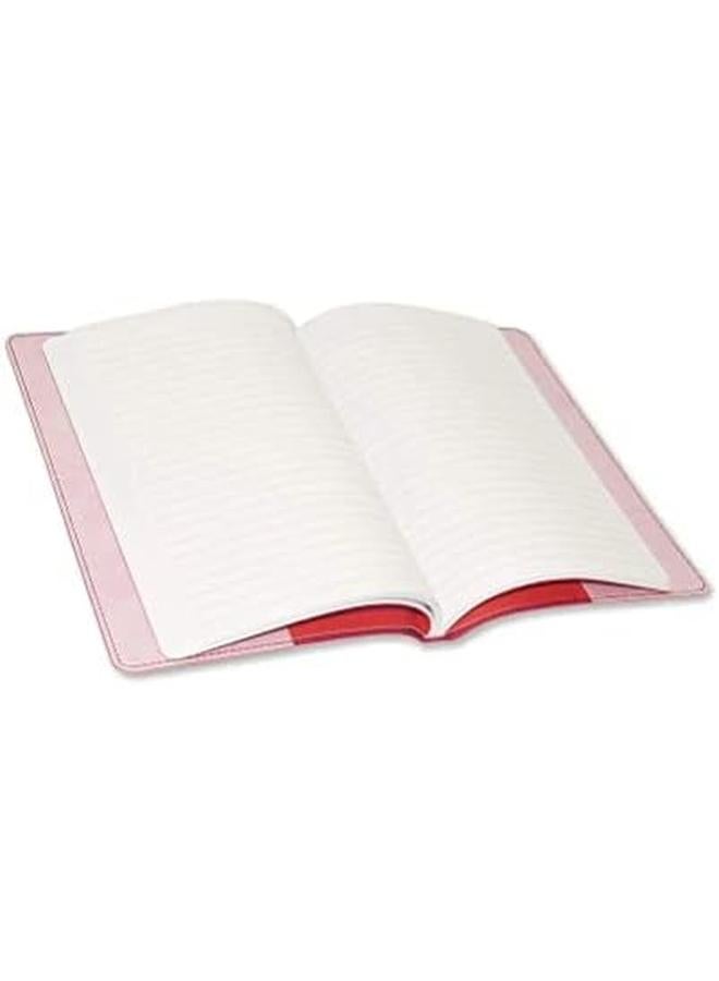 FIS Fsnba7Pi 96 Sheets Single Ruled Italian Pu Cover Executive Soft Cover Notebook With Gift Box A7 Size Pink - Image 3