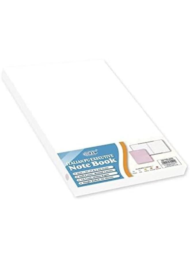 FIS Fsnba7Pi 96 Sheets Single Ruled Italian Pu Cover Executive Soft Cover Notebook With Gift Box A7 Size Pink - Image 4