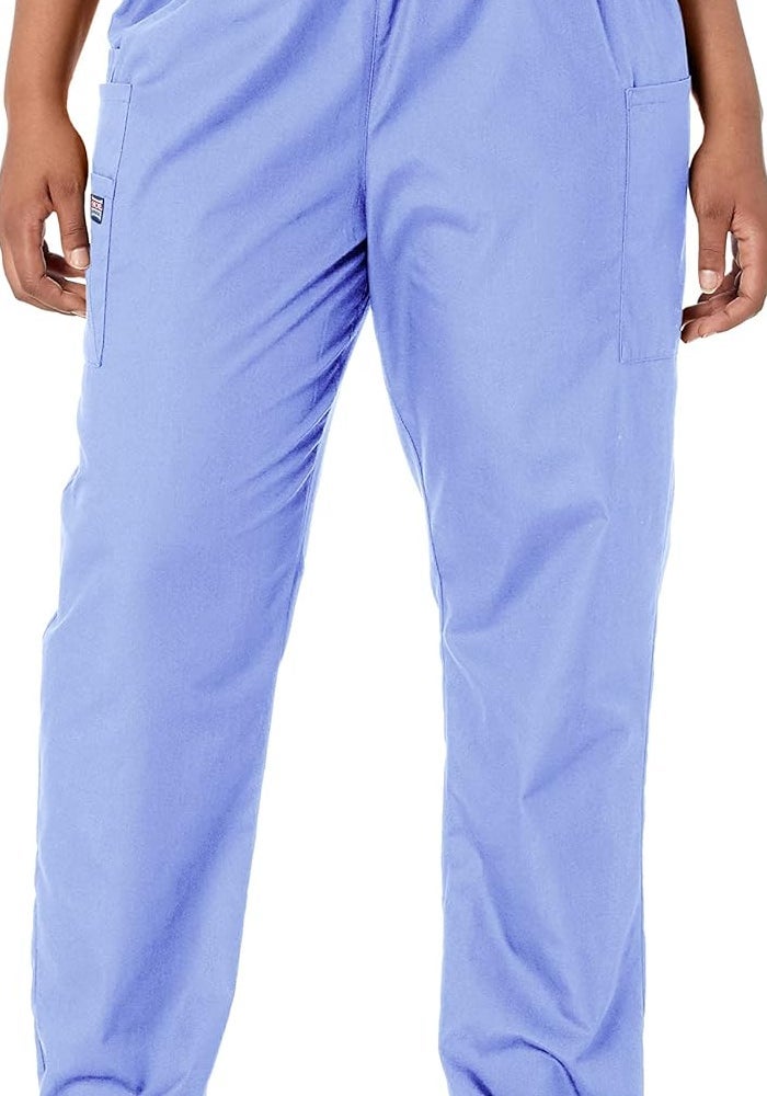 Cherokee Women's Workwear Elastic Waist Cargo Scrubs Pant - Navy - Small Petite - Image 1