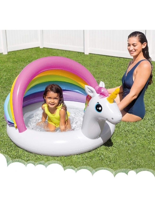 INTEX Intex - Unicorn Inflatable Kiddie Pool 127x102x69 cm - 57113  - Image 3