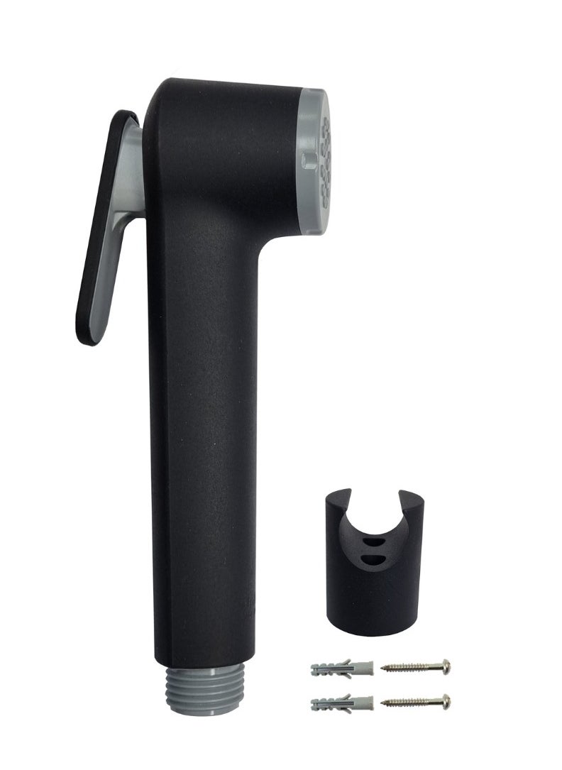 Uni flo Uni flo Shattaf Set - Black Handheld Shower Bidet Sprayer for Toilet with Hose and Wall Holder - Made in UAE  - Image 3