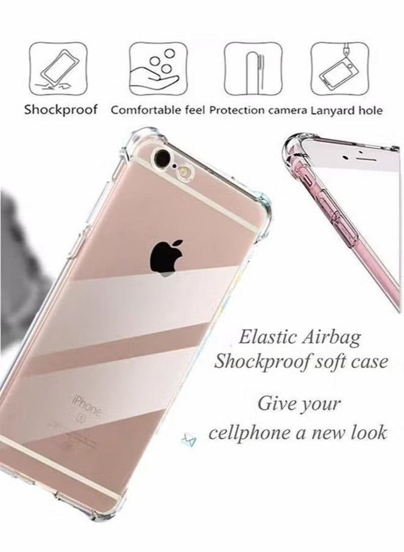 TEAM LUXURY حافظة آيفون 6 بلس / 6S بلس، واقية من الصدمات، شفافة، رقيقة، ناعمة، مصنوعة من السيليكون TPU لحماية الهاتف لآبل آيفون 6 بلس / 6S بلس - Image 3