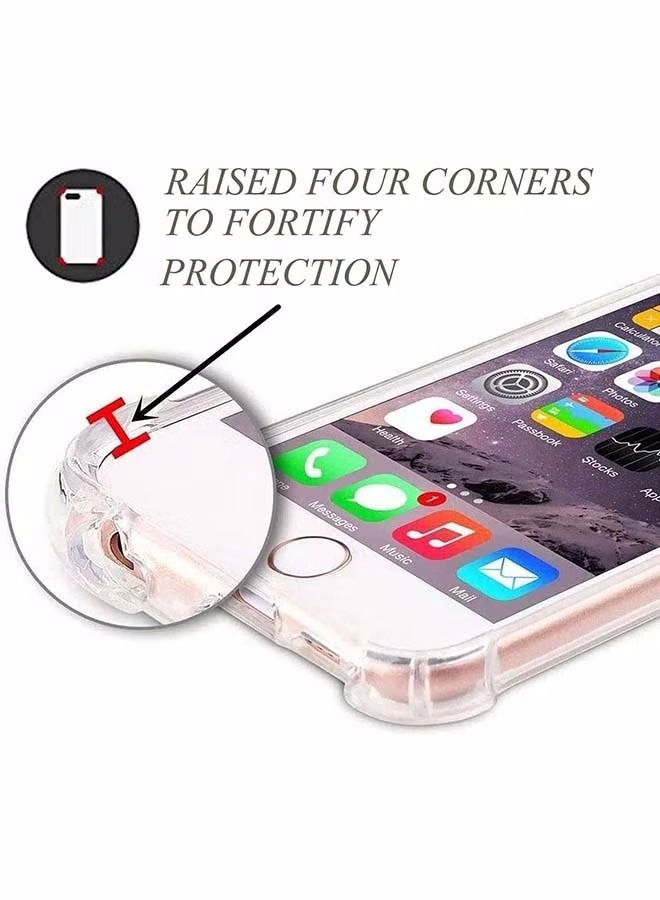 TEAM LUXURY حافظة آيفون 6 بلس / 6S بلس، واقية من الصدمات، شفافة، رقيقة، ناعمة، مصنوعة من السيليكون TPU لحماية الهاتف لآبل آيفون 6 بلس / 6S بلس - Image 4