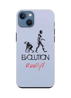 Tough Pro Series Case for Apple iPhone 14 Dual Layer hybrid PC & TPU Customized Mobile Cover Shield with inner TPU protection Matte Finish - Evolution Really (Blue)