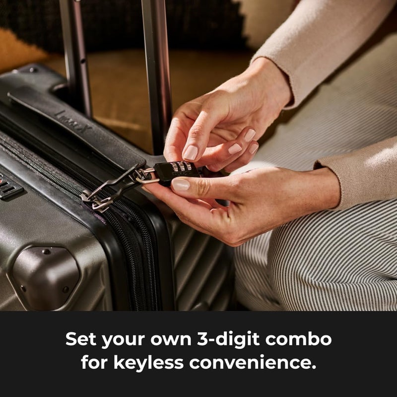 Master Lock Black Combination Padlock, Indoor Gym Locker Lock with Customizable 3-Digit Code for Luggage, Backpacks, Cabinets, 647D - Image 5