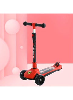 Generic Kids Scooter 3 Wheels Scooter For Kids, Adjustable Handlebars, Light Wheels With Scooters, Gifts 3-8 Years Old Multifunction Foldable Kids Scooter  - Image 3