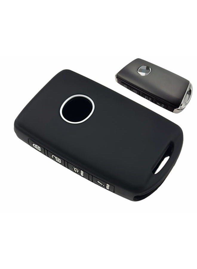 REPROTECTING Silicone Rubber Key Fob Cover Compatible with 2019-2023 Mazda 3 6 CX-30 CX-5 CX-9 CX-50 WAZSKE11D01 662F-SKE11D01 - black Grey - Image 3