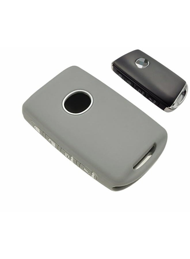 REPROTECTING Silicone Rubber Key Fob Cover Compatible with 2019-2023 Mazda 3 6 CX-30 CX-5 CX-9 CX-50 WAZSKE11D01 662F-SKE11D01 - black Grey - Image 4