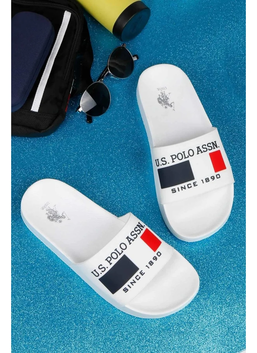 U.S. Polo Assn. BASE. Polo Assn. Assn Nico Men's Slippers Shoes 101373187-1WHITE