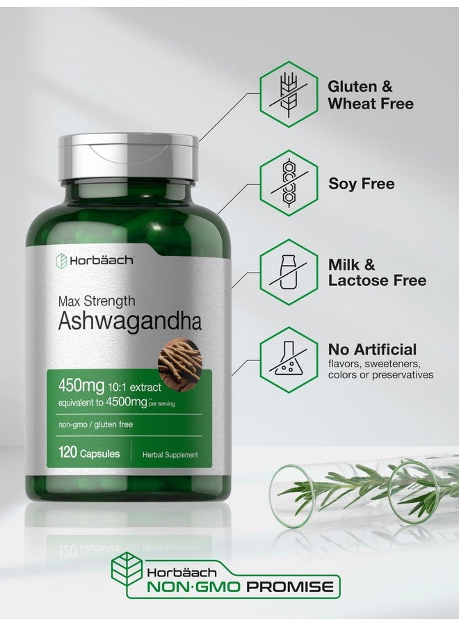 Horbäach Ashwagandha Supplement | Max Strength | 120 Capsules | Non-GMO, Gluten Free - Image 5