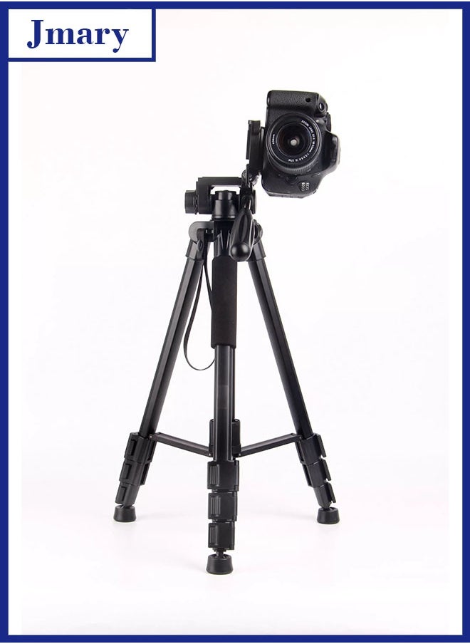 Jmary KP-2254 Professional Aluminum Tripod Monopod for All DSLR Cameras (Black) KP-2254  - Image 1
