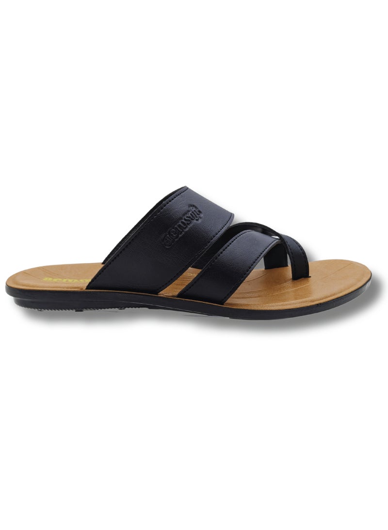 Aerosoft Men's Slippers P4120 Black - Image 3