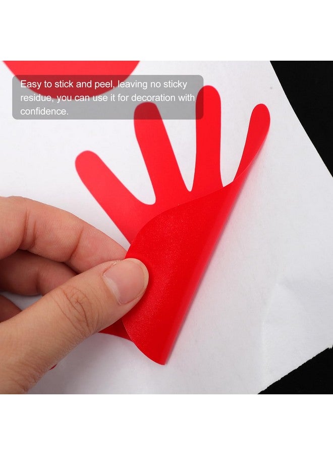SUPVOX 40pcs Adhesive Wall Stickers Hand Prints and stickers for Kids Room, Classroom, Nursery, Assorted Colors, Pvc, 23.62x14.37 Inches, Ideal for Decor and Learning Activities - Image 2