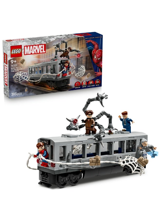 LEGO Marvel Spider-Man vs. Doc Ock Subway Train Scene 76321 (Age 9+, 393 Pieces) - Image 1
