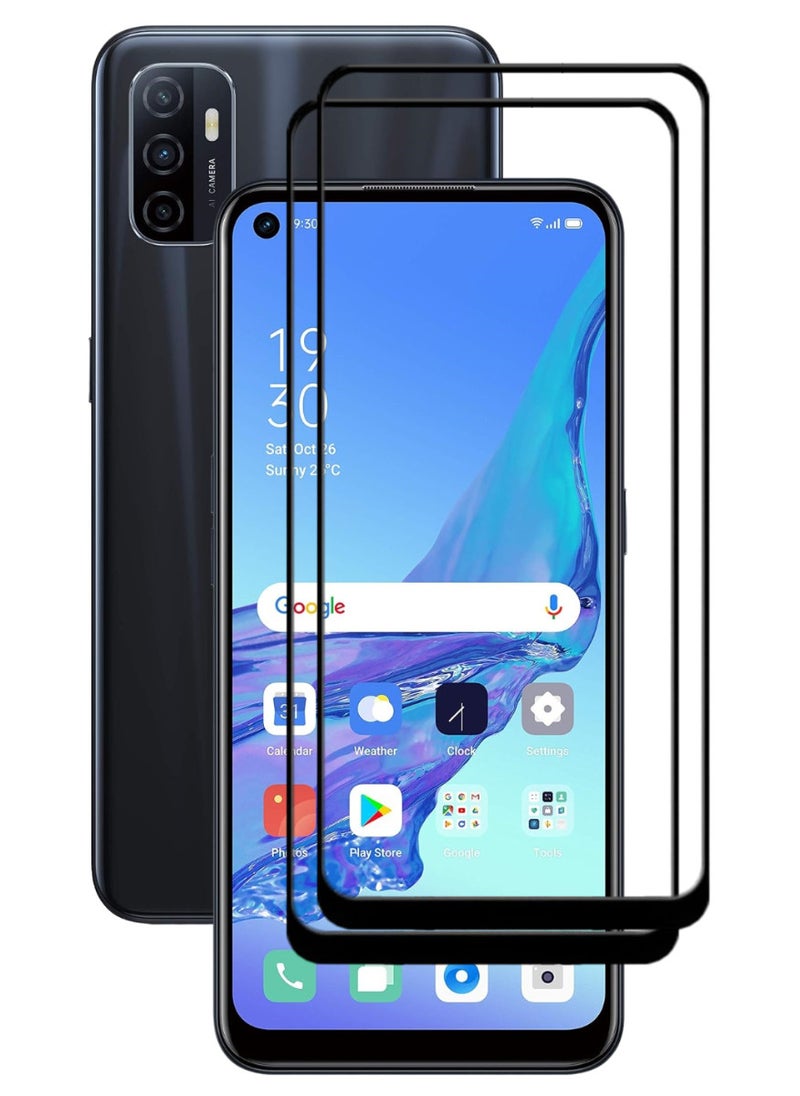 ACLIX 2 Pieces Antistatic ESD Dustproof Premium Quality High Definition Tempered Glass Screen Protector Designed For Oppo A53 - Image 1