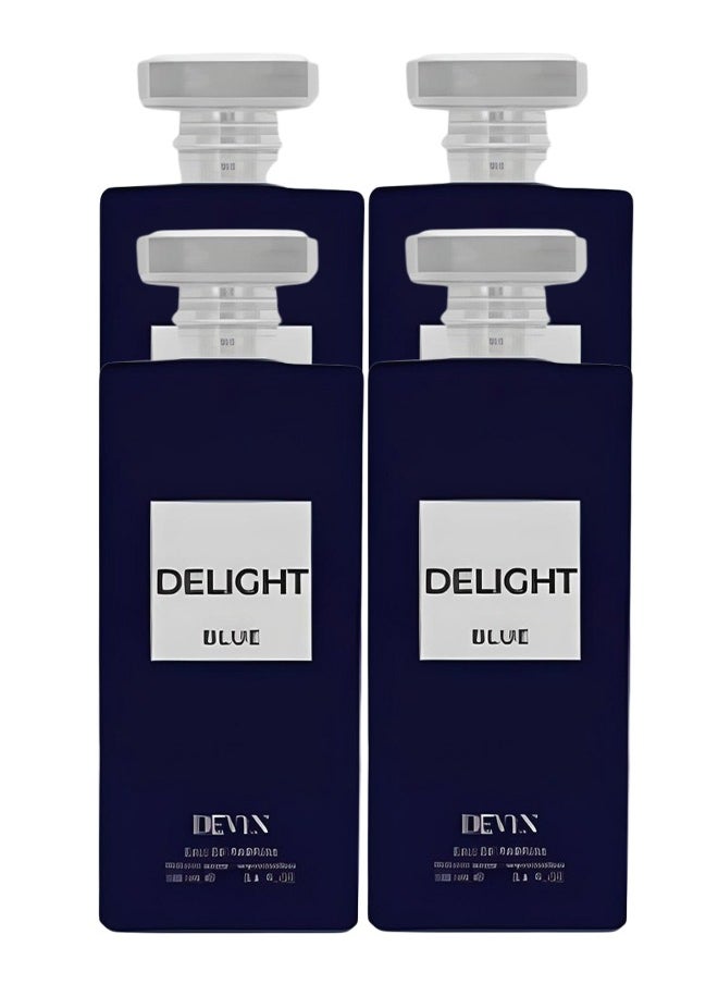 ديفين - 4 قطع عطر ديلايت بلو للرجال ١٠٠ مل - Image 1