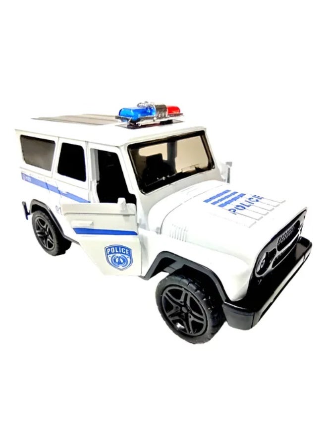 ممز بلانيت سيارة شرطة بيضاء مصبوبة - نموذج مصغر واقعي، مقياس دقيق، للأطفال وهواة الجمع - لعبة عالية الجودة - لعبة سيارة- هديه للاطفال-لعبه تسليه للاطفال- سيارات لعب- سيارات اطفال-العاب سيارات- العاب اطفال -سياره - Image 5