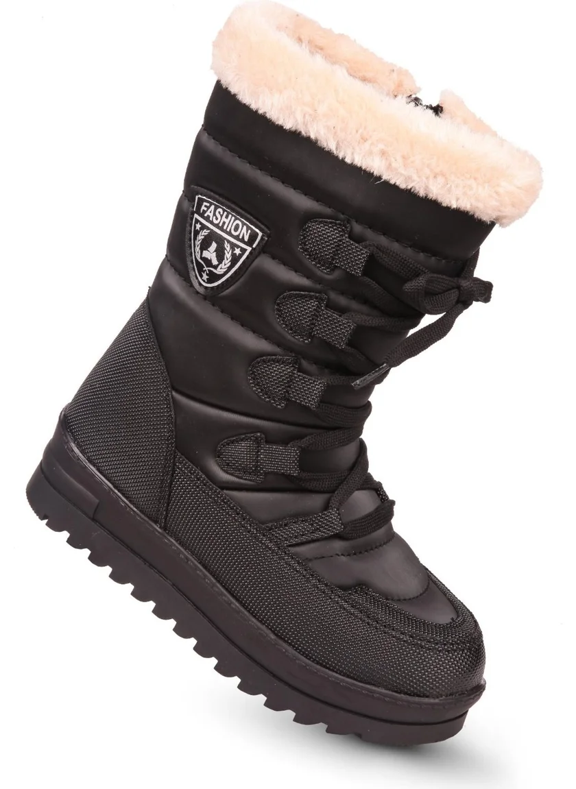 Kaptan Junior Girl's Boots with Fur Inside Pgmk 5995