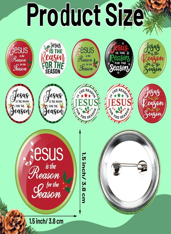 مارسبارك مجموعة هدايا عيد الميلاد من مارسبارك، 300 قطعة، تحمل عبارة "يسوع هو سبب العيد"، تتضمن أساور سيليكون عليها صورة يسوع، وفواصل كتب دينية، ودبابيس، وهدايا تذكارية مسيحية لحفلات عيد الميلاد، والكنائس، ومدارس الأحد. - Image 2