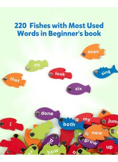 Coogam Coogam Wooden Magnetic Fishing Sight Words Game Learning Dolch Word Flashcards Montessori Educational Toy for Preschool 3 4 5 Year Old Kids  - Image 4