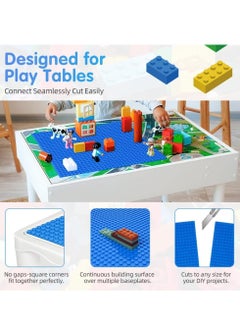 KASTWAVE Classic Baseplates, 4 Pack Square 32x32 Stud Building Base, 10"×10" Large Building Board Base Plates, 100% Compatible with All Major Brands, Build and Display Board Set  - Image 3