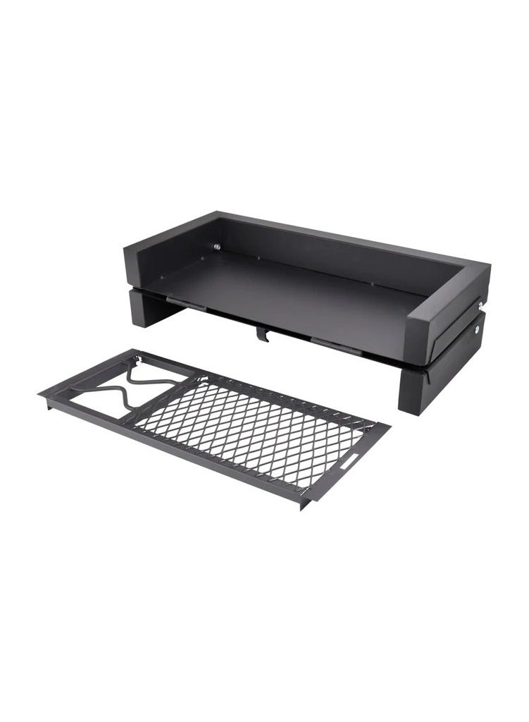 Albawadi Portable Folding Fire Pit 3-In-1 Camping BBQ Grill Stove with Stand - Image 3