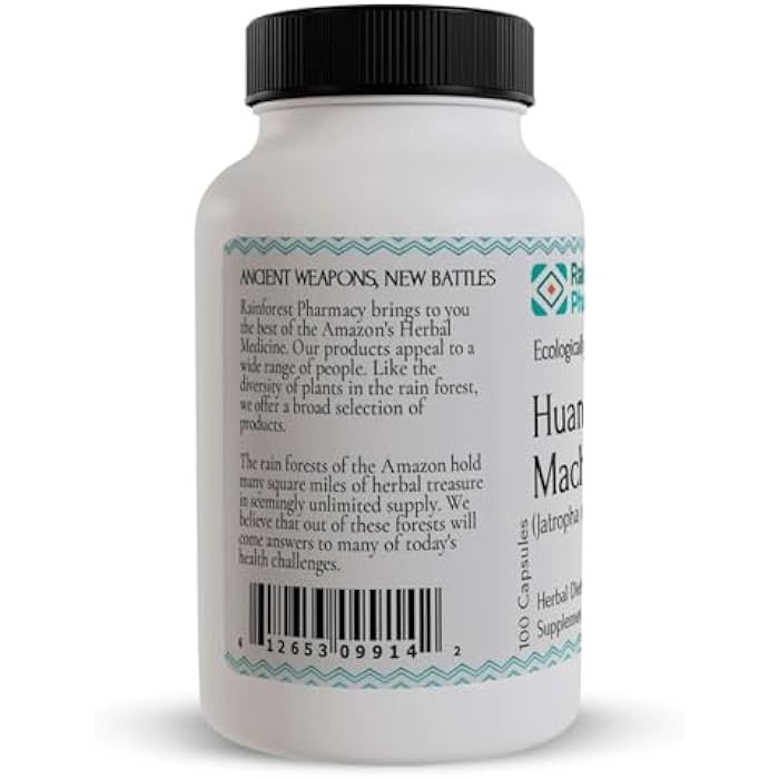 Rainforest Pharmacy Huanarpo Macho Capsules 500mg | 100% Natural Herbal Supplement for Male Vitality, Stamina & Energy | 100 Vegetarian Capsules | Wildcrafted Huanarpo Macho Herb - Image 2