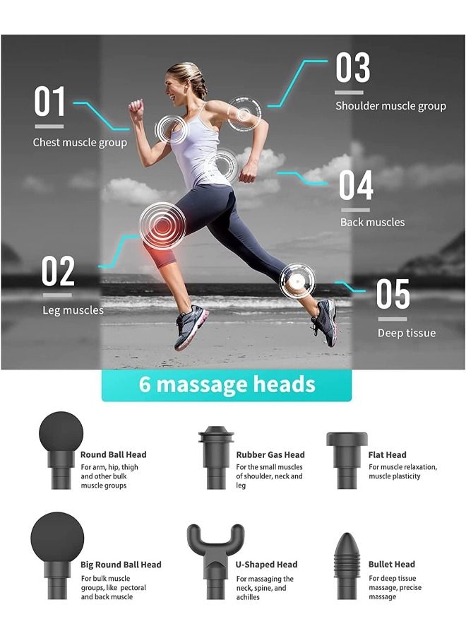 SHOPI Deep Layer Muscle Fitness Electric Film Massage Gun - Image 2