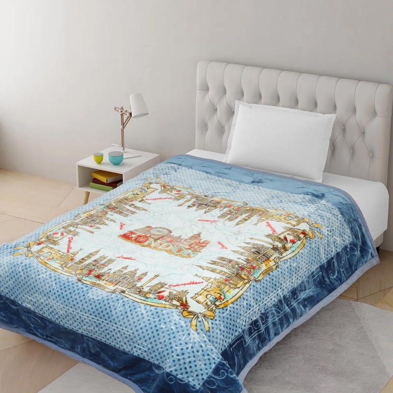 Bezzilish Home Bezzilish Home Luxurious Blanket for Single Bed Blanket Ultrasoft Blanket for Winter Mild Winter Sofa Couch Single Size 60x90inches with Fancy Bag Packing Pack of 1 Multicolor04 
