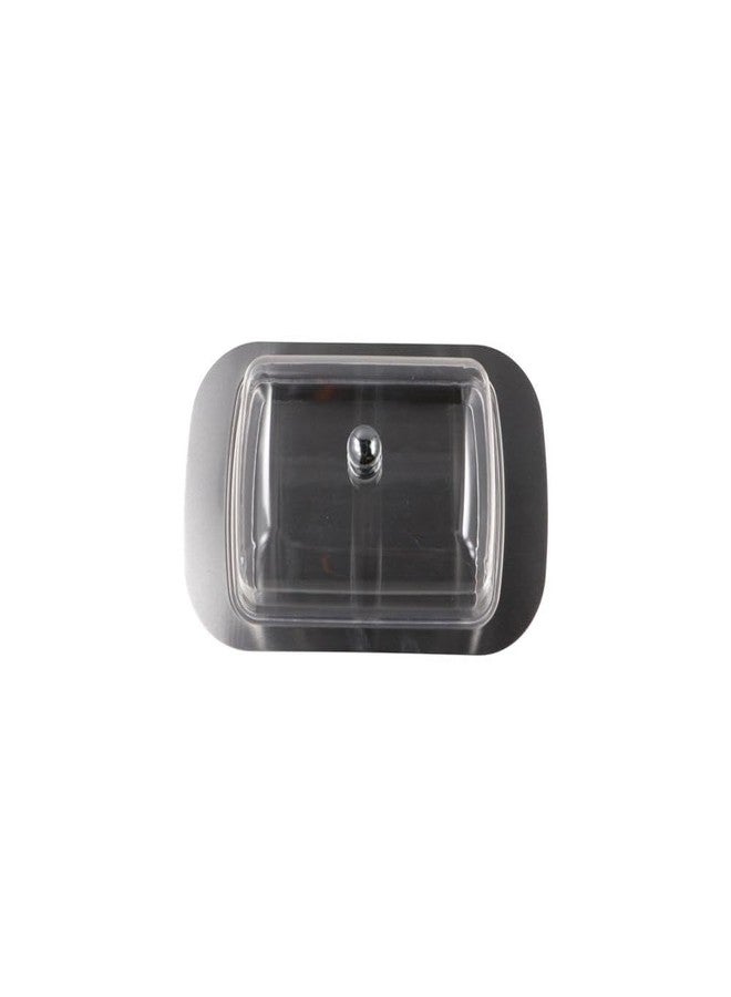 Pokinge 1Pcs Stainless Steel Butter Dish With Plastic Lid Metal Butter Dish With Handle Cheese Storage Box Butter Keep Fresh Tray Container For Kitchen - Image 4