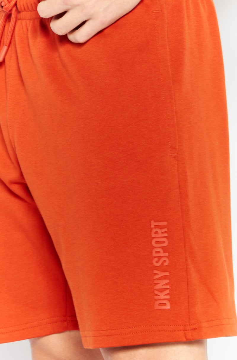 DKNY Sport Men Sportswear Fit Training Shorts, Rust  - Image 3