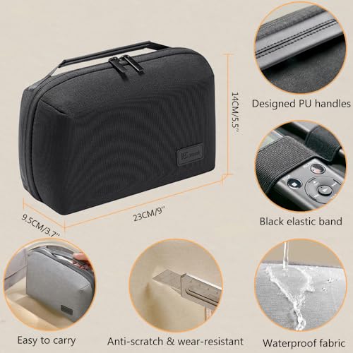 Kaxich Travel Electronics Organizer, Electronics Accessories Bag Portable Cable Organizer Case Waterproof Universal for Adapters Memory Cards, USB Cables (Beige) - Image 3