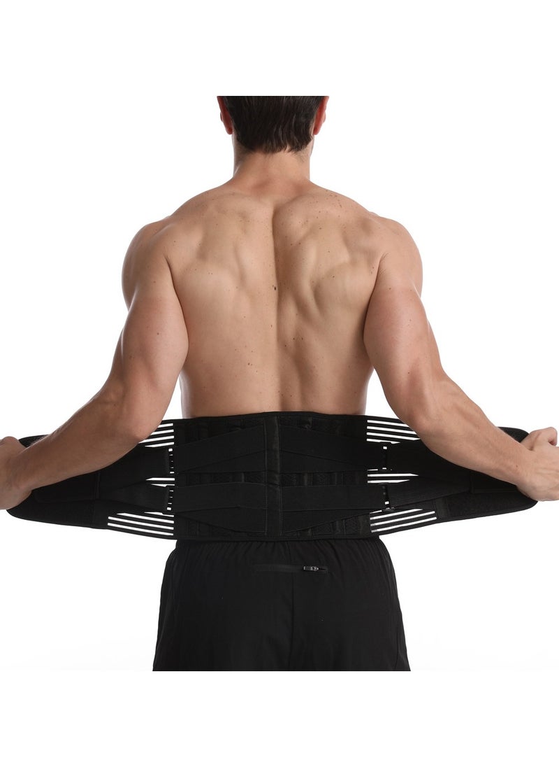 Generic Back Brace, Lower Back Pain Relief with 7 Stays, Adjustable Back Support Belt for Work, Back Brace for Lower Back Pain Relief,Anti-skid Lumbar Support for Sciatica Scoliosis for Men and Women  - Image 1