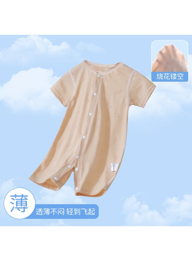 Bornbay baby Short Sleeve Romper Summer Thin Outfit Homewear Unisex Infant Pajamas - Image 4