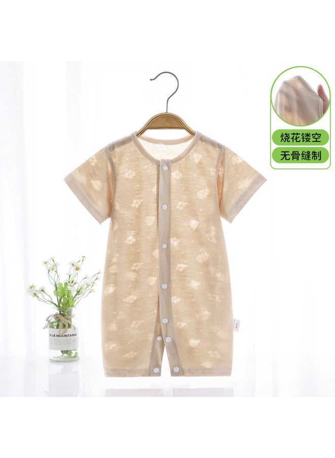 Bornbay baby Short Sleeve Romper Summer Thin Outfit Homewear Unisex Infant Pajamas - Image 3