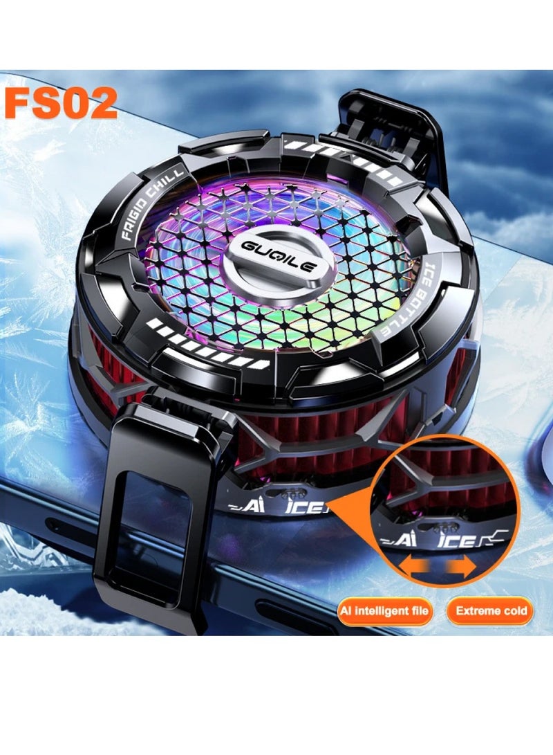 FS02 مبرد عالمي للهاتف المحمول والكمبيوتر اللوحي ومروحة تبريد للهاتف المحمول - Image 2