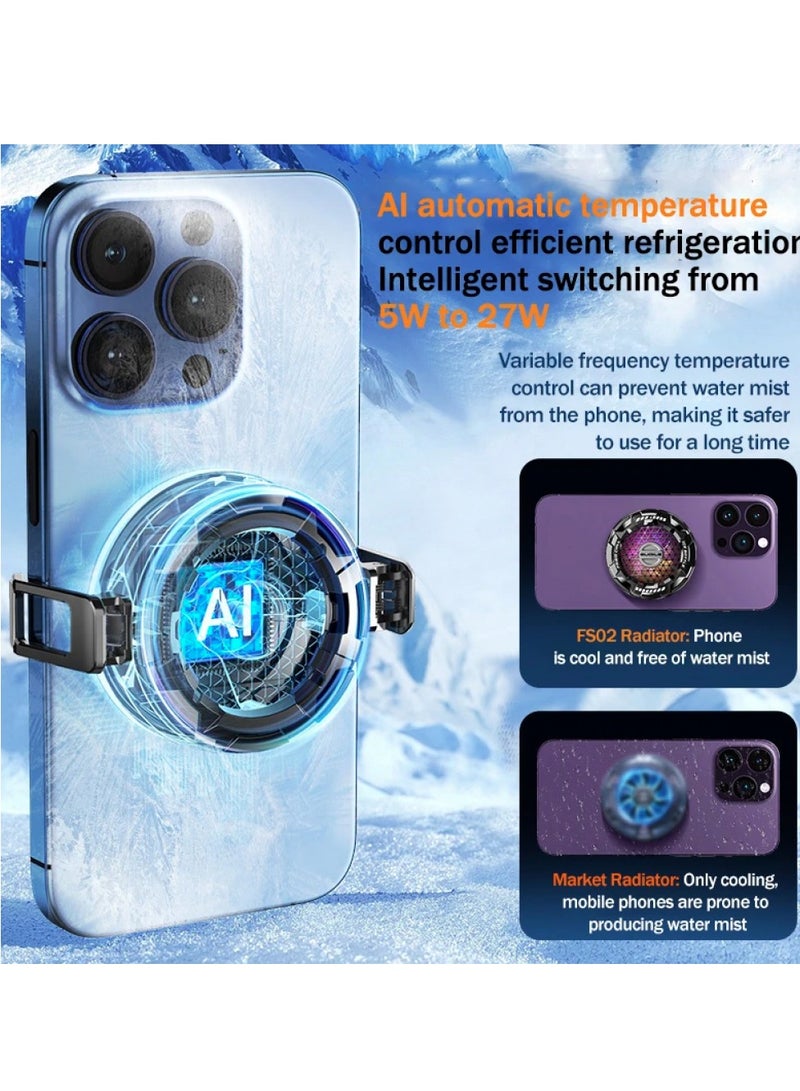 FS02 مبرد عالمي للهاتف المحمول والكمبيوتر اللوحي ومروحة تبريد للهاتف المحمول - Image 4