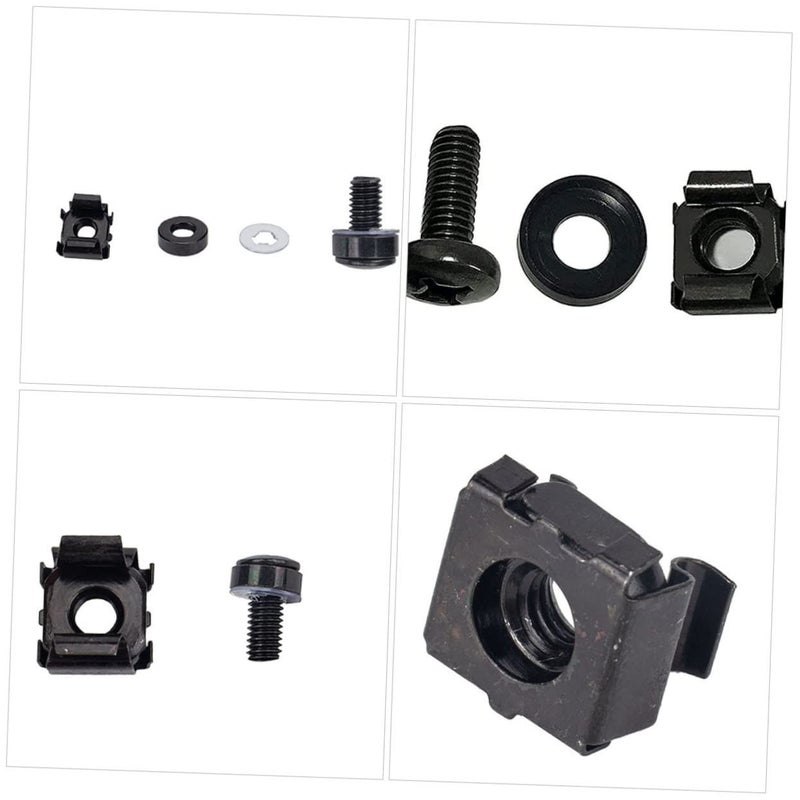 Screw Cage Nut Kit Mounting Screws For Server Cabinets Easy Installation Versatile Use For Racks And Panels Sturdy Design 5 Sizes - Image 4