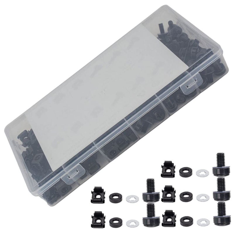 Screw Cage Nut Kit Mounting Screws For Server Cabinets Easy Installation Versatile Use For Racks And Panels Sturdy Design 5 Sizes - Image 2