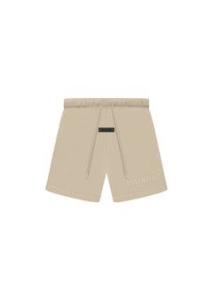 Fear God Essentials New Series Loose-fit Flocking Logo High Street Trendy Mens Shorts Desert yellow