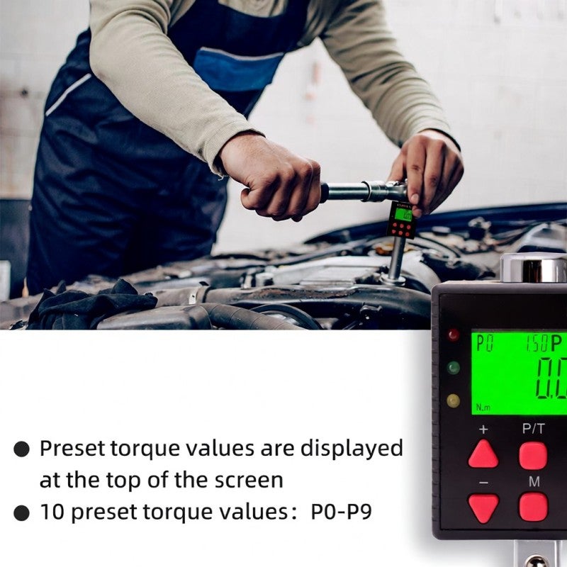 Digital Torque Meter ADQ4-340S ±2% High Precise Torque Tester - Backlit Display Torque Tester for Automotive Bicycle Motorcycle Repair, Narrow & Low-Light Work Spaces - Image 4