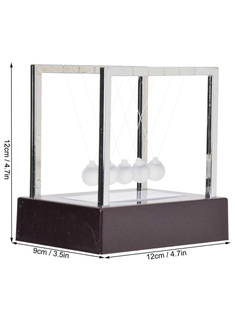 SYOSI - Classic Newton Swing Ball, Led Light Up Newtons Cradle Balance Ball, Kinetic Energy Multi Color Home Office Toy, Home Decoration Art Work, for Birthday Gift, Science Physics Desk Toys & Accessories - Image 1