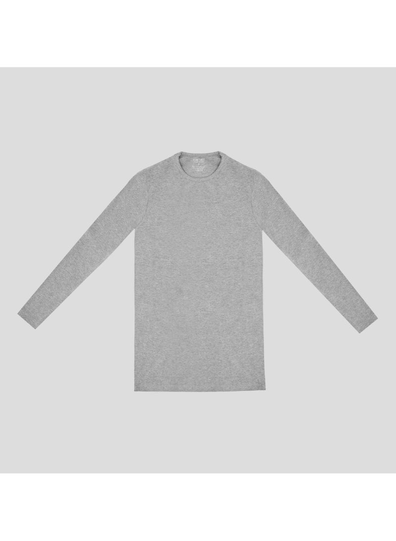 DICE Men's Long Sleeve Cotton Lycra Undershirt Slim Fit, Thermal Base Layer for Everyday - Image 3