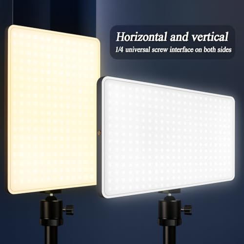 Coslifestore Photography 9" LED Video Soft Light Panel, for Studio Photography | Model Shoot| Makeup Artists| Video Recording | Conference | YouTube,2700K-5700K CRI95+ Light for Content Creators - Image 4
