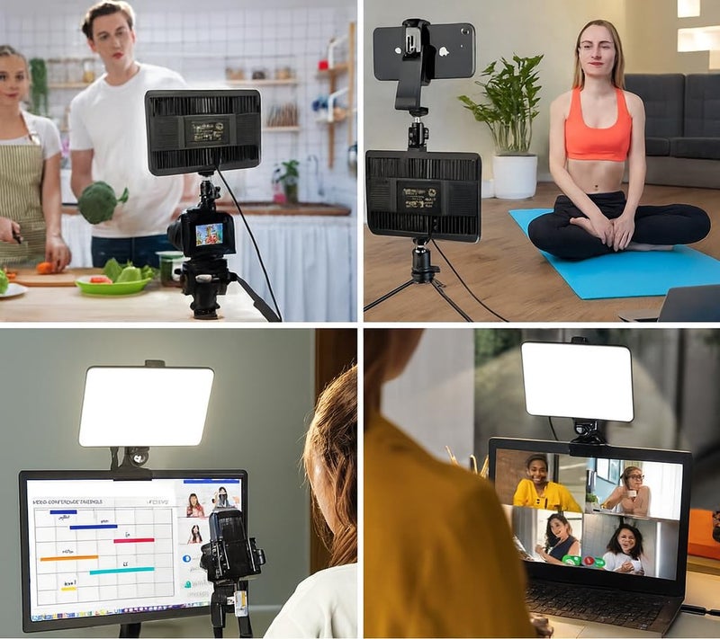 Coslifestore Photography 9" LED Video Soft Light Panel, for Studio Photography | Model Shoot| Makeup Artists| Video Recording | Conference | YouTube,2700K-5700K CRI95+ Light for Content Creators - Image 5