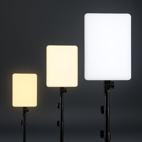 Coslifestore Photography 9" LED Video Soft Light Panel, for Studio Photography | Model Shoot| Makeup Artists| Video Recording | Conference | YouTube,2700K-5700K CRI95+ Light for Content Creators - Image 3