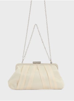 Ella Limited Edition Pleated Satin Clutch Bag  - Image 1