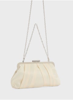 Ella Limited Edition Pleated Satin Clutch Bag  - Image 3