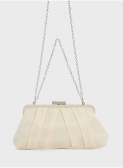 Ella Limited Edition Pleated Satin Clutch Bag  - Image 2